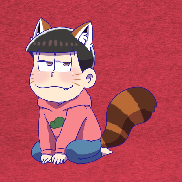 Osomatsu-san : Osomatsu chibi (Red Panda) by UndertaleSquirrel